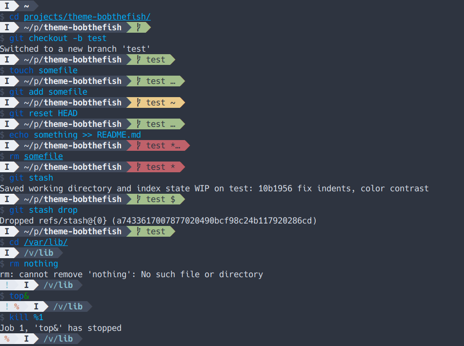 Bobthefish theme for Fish